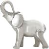 imageDeco 79 Ceramic Elephant Decorative Sculpture Standing Home Decor Statue Accent Figurine 10quot x 4quot x 11quot GoldSilver