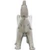 imageDeco 79 Ceramic Elephant Decorative Sculpture Standing Home Decor Statue Accent Figurine 10quot x 4quot x 11quot GoldSilver