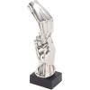 imageDeco 79 Ceramic Hands Decorative Sculpture Gripping Home Decor Statue Accent Figurine 13quot x 4quot x 13quot SilverSilver