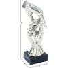imageDeco 79 Ceramic Hands Decorative Sculpture Gripping Home Decor Statue Accent Figurine 13quot x 4quot x 13quot SilverSilver