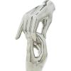 imageDeco 79 Ceramic Hands Decorative Sculpture Gripping Home Decor Statue Accent Figurine 13quot x 4quot x 13quot SilverSilver