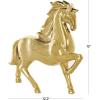 imageDeco 79 Ceramic Horse Decorative Sculpture Prancing Home Decor Statue Accent Figurine 12quot x 4quot x 12quot GoldGold