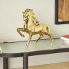 imageDeco 79 Ceramic Horse Decorative Sculpture Prancing Home Decor Statue Accent Figurine 12quot x 4quot x 12quot GoldGold
