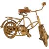 imageDeco 79 Metal Bike Decorative Sculpture Home Decor Statue with Wood Accents Accent Figurine 11quot x 4quot x 8quot Gold