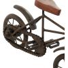 imageDeco 79 Metal Bike Decorative Sculpture Home Decor Statues with Wood Accents set of 2 Accent Figurines 10quot x 4quot x 7quot GoldBlack