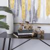 imageDeco 79 Metal Bike Decorative Sculpture Home Decor Statues with Wood Accents set of 2 Accent Figurines 10quot x 4quot x 7quot GoldGold
