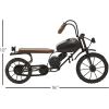 imageDeco 79 Metal Bike Decorative Sculpture Home Decor Statues with Wood Accents set of 2 Accent Figurines 12quot x 5quot x 7quot BlackBlack