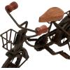 imageDeco 79 Metal Bike Decorative Sculpture Home Decor Statues with Wood Accents set of 2 Accent Figurines 12quot x 5quot x 7quot BlackBlack
