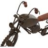 imageDeco 79 Metal Bike Decorative Sculpture Home Decor Statues with Wood Accents set of 2 Accent Figurines 12quot x 5quot x 7quot BlackBlack