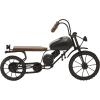 imageDeco 79 Metal Bike Decorative Sculpture Home Decor Statues with Wood Accents set of 2 Accent Figurines 12quot x 5quot x 7quot BlackBlack