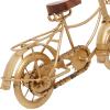 imageDeco 79 Metal Bike Decorative Sculpture Home Decor Statues with Wood Accents set of 2 Accent Figurines 12quot x 5quot x 7quot BlackGold