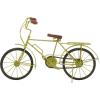 imageDeco 79 Metal Bike Decorative Sculpture Home Decor Statues with Wood Wheels set of 3 Accent Figurines 11quot x 5quot x 8quot Multi ColoredGreen
