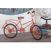 imageDeco 79 Metal Bike Decorative Sculpture Home Decor Statues with Wood Wheels set of 3 Accent Figurines 11quot x 5quot x 8quot Multi ColoredOrange