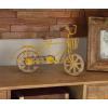 imageDeco 79 Metal Bike Decorative Sculpture Home Decor Statues with Wood Wheels set of 3 Accent Figurines 11quot x 5quot x 8quot Multi ColoredYellow