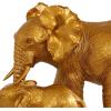 imageDeco 79 Polystone Elephant Decorative Sculpture Home Decor Statue Accent Figurine 6quot x 10quot x 7quot Gold