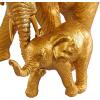 imageDeco 79 Polystone Elephant Decorative Sculpture Home Decor Statue Accent Figurine 6quot x 10quot x 7quot Gold