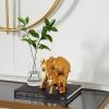 imageDeco 79 Polystone Elephant Decorative Sculpture Home Decor Statue Accent Figurine 6quot x 10quot x 7quot Gold