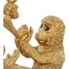 imageDeco 79 Polystone Monkey Decorative Sculpture Home Decor Statue Accent Figurine 8quot x 3quot x 11quot Gold