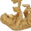 imageDeco 79 Polystone Monkey Decorative Sculpture Home Decor Statue Accent Figurine 8quot x 3quot x 11quot Gold