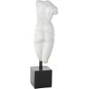 imageDeco 79 Polystone People Decorative Sculpture Home Decor Statue with Black Square Base Accent Figurine 5quot x 5quot x 17quot Cream5 x 5 x 17