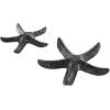 imageDeco 79 Polystone Starfish Decorative Sculpture Textured Home Decor Statue with Copper Stand Accent Figurine 8quot x 4quot x 12quot PinkBlack