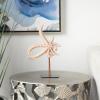 imageDeco 79 Polystone Starfish Decorative Sculpture Textured Home Decor Statue with Copper Stand Accent Figurine 8quot x 4quot x 12quot PinkPink