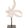 imageDeco 79 Polystone Starfish Decorative Sculpture Textured Home Decor Statue with Copper Stand Accent Figurine 8quot x 4quot x 12quot PinkPink