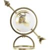 imageDeco 79 Aluminum Metal EducationalGeographic Earth Globe Decorative World Globe with White Center Desk Globe 12quot x 7quot x 14quot GoldSMALL SIZE