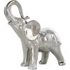 imageDeco 79 Ceramic Elephant Decorative Sculpture Standing Home Decor Statue Accent Figurine 10quot x 4quot x 11quot GoldSilver