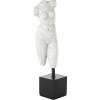imageDeco 79 Polystone People Decorative Sculpture Home Decor Statue with Black Square Base Accent Figurine 5quot x 5quot x 17quot Cream5 x 5 x 17
