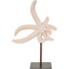 imageDeco 79 Polystone Starfish Decorative Sculpture Textured Home Decor Statue with Copper Stand Accent Figurine 8quot x 4quot x 12quot PinkPink