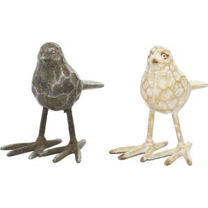 imageDeco 79 Metal Bird Decorative Sculpture Home Decor Statues Set of 2 Accent Figurines 5quotW 6quotH Gold