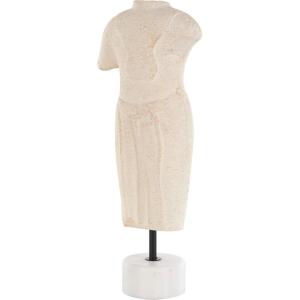 imageDeco 79 Paper Mache People Decorative Sculpture Distressed Greek Inspired Figurine Home Decor Statue with Mable Base Accent Figurine 6quot x 3quot x 14quot Cream6 x 3 x 14