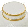 imageDeco 79 Ceramic Living Room Decorative Jars Decorative Container with Gold Accents Set of 2 Jar with Lid 10quotW 8quotH White