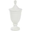 imageDeco 79 Ceramic Living Room Decorative Jars Fluted Urn Shaped Decorative Container with Lid Jar with Lid 10quot x 10quot x 22quot WhiteWhite