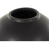 imageDeco 79 Ceramic Living Room Decorative Jars Rounded Hourglass Decorative Container with Lid and Ball Knob Jar with Lid 12quot x 12quot x 25quot BlackBlack