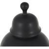 imageDeco 79 Ceramic Living Room Decorative Jars Rounded Hourglass Decorative Container with Lid and Ball Knob Jar with Lid 12quot x 12quot x 25quot BlackBlack