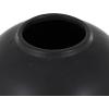 imageDeco 79 Ceramic Living Room Decorative Jars Rounded Hourglass Decorative Container with Lid and Ball Knob Jar with Lid 12quot x 12quot x 25quot BlackBlack