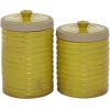imageDeco 79 Decorative Jars S2 8quot 9quot H Yellow