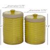 imageDeco 79 Decorative Jars S2 8quot 9quot H Yellow