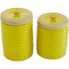 imageDeco 79 Decorative Jars S2 8quot 9quot H Yellow