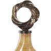 imageDeco 79 Glass Living Room Decorative Jars Brushed Ombre Decorative Container with Speckled Gold and Bronze Ring Top Jar with Lid 9quot x 4quot x 19quot Light BrownLight Brown