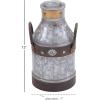 imageDeco 79 Metal Galvanized Milk Can 13 by 7Inch13 by 7Inch