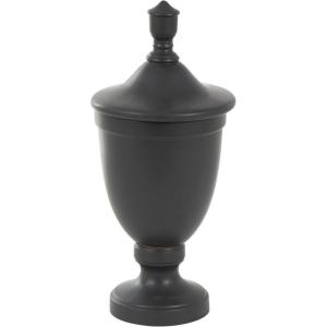 imageDeco 79 Ceramic Living Room Decorative Jars Fluted Urn Shaped Decorative Container with Lid Jar with Lid 10quot x 10quot x 22quot WhiteBlack
