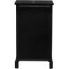 imageDeco 79 Wood Storage Unit 2 Seagrass Basket and 1 Drawer  16quot x 13quot x 28quot TealBlack