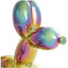 imageDeco 79 Ceramic Dog Decorative Sculpture Balloon Home Decor Statues with Rainbow Shimmer Finish Set of 2 Accent Figurines 9quot 7quotH Multi ColoredMulticolor