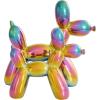 imageDeco 79 Ceramic Dog Decorative Sculpture Balloon Home Decor Statues with Rainbow Shimmer Finish Set of 2 Accent Figurines 9quot 7quotH Multi ColoredMulticolor