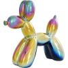 imageDeco 79 Ceramic Dog Decorative Sculpture Balloon Home Decor Statues with Rainbow Shimmer Finish Set of 2 Accent Figurines 9quot 7quotH Multi ColoredMulticolor