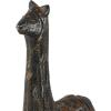 imageDeco 79 Metal Llama Decorative Sculpture Home Decor Statues Set of 3 Accent Figurines 9quot 7quot 6quotH BlackBlack