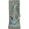 imageDeco 79 Polystone Anchor Decorative Bookends Distressed Patina Non Skid Bookends with Gold Foil Accents Set of 2 Office Bookends4W 8H Blue2 PIECES SMALL SIZE